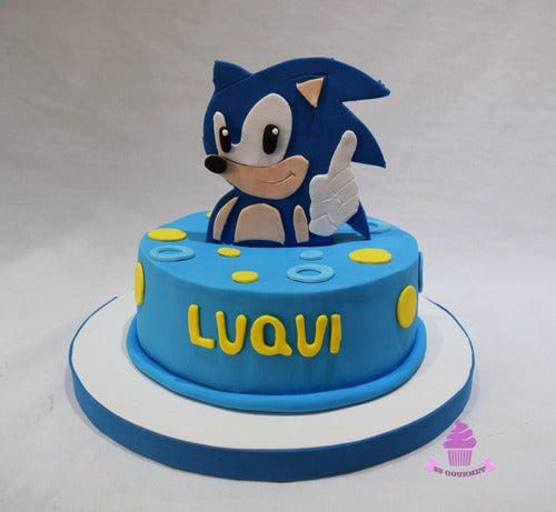 SS GOURMET Torta Sonic - 20 Personas - Mesa Dulce Tematica Personalizada 0