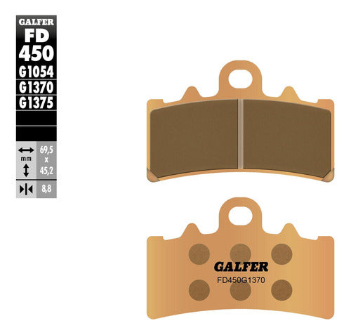 Pastilla Freno Moto Galfer Ktm Duke 200/390 (fa606) 1