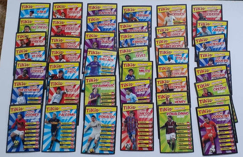 Tarjetas Futbol Tiki Tops Goleadores Messi Ronaldo Palermo 1