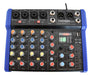 Mixer Dj Set Moon 6 Canales 99 Efectos Dsp 24 Bit Usb Mp3 Bt 0