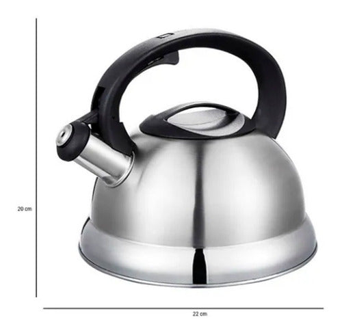 La Vidriera Regalos Stainless Steel Whistling Kettle 3 Liters 1