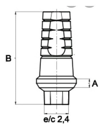 Dtl Pilar Recto X 5 Unid. C/ Tornillo De Fijación.( Implant.) 4