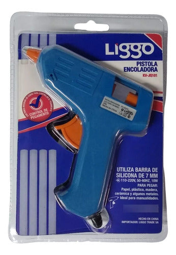 Liggo Hot Glue Gun for 7 mm Silicone Sticks 10 W 0