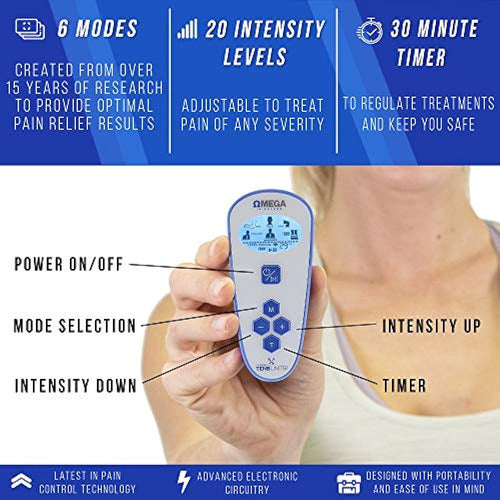 Unidad De Estimulación Muscular Tens Inalámbrica Omega Con C 3