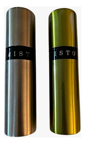 Mistó Oil Sprayer Set of 2 Silver and Green 0