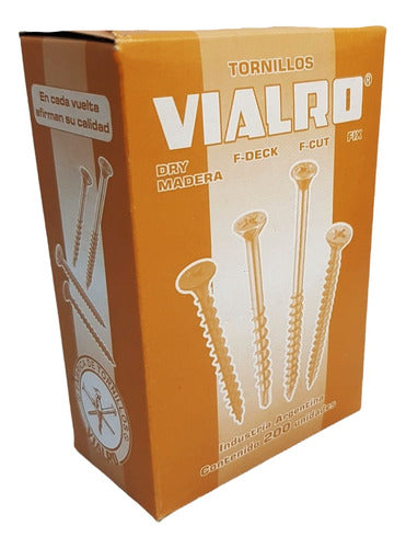 Vialro 200 Self-Drilling Screws for Wood 3.5 X 50mm (19x50) 1