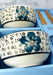 DSZ Set De Sushi P/ 2 Personas Cuencos + Palillos Flores Azules 2