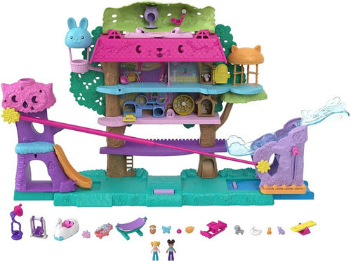 Polly Pocket Pollyville Pet Adventure Treehouse 0