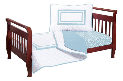 Baby Doll Bedding Soho Toddler Bedding Set, Blue 0