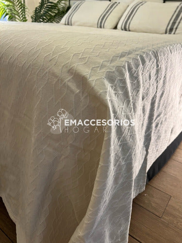 Lightweight Rustic Summer Jacquard Bedspread for 1 Place to Twin Beds 23