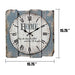 Stonebriar Vintage Blue Wood Wall Clock 15.7x15.7 Inches Roman Numerals 4