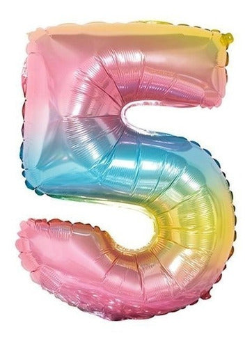 GOJO TOYS Rainbow Number Balloon 70cm Giant Multicolor 0