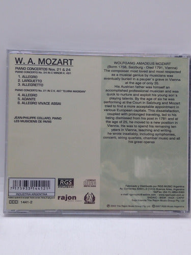 W.a Mozart Piano Concertos Cd Nuevo 1