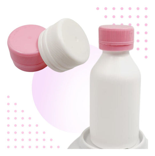 White Plastic Bottle Container with Screw Cap 250ml x 20 Units LFME 3