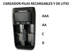 Combo Cargador Usb Inteligente Pilas Recargables D 9000 Mah 4