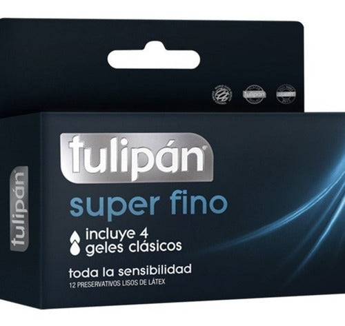 Tulipán Super Thin Latex Condoms - 6 Boxes of 12 4