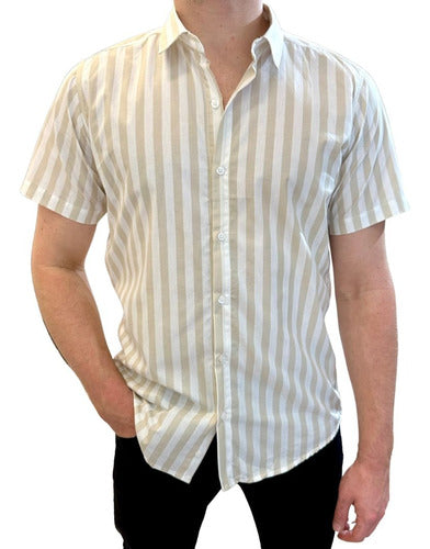 EbK ® Short Sleeve Striped Shirt for Men 0