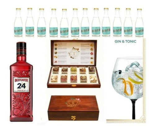 Gin Beefeater + Estuche Mixologia Botánica+ Tonica  Gintonic 0