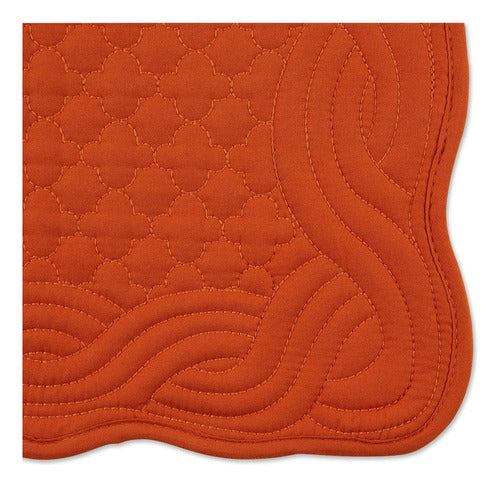 DII Pumpkin Spice Quilted Farms Collection Table Mat Set 1