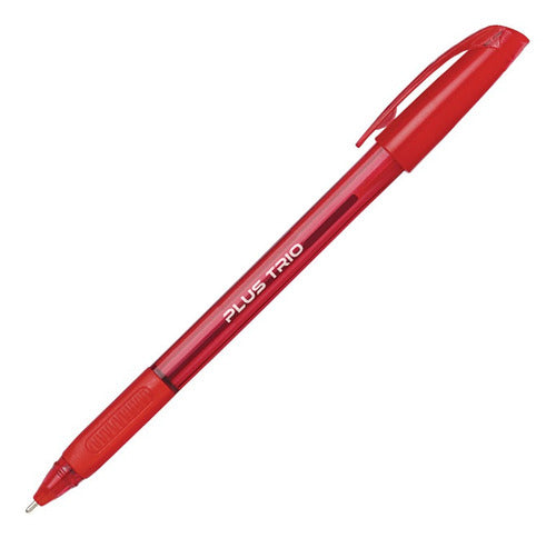 Bolígrafo Lapicera Tinta Gel Roja Trazo 1mm. Caja X 50 0