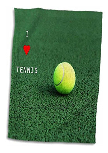 3D Rose I Love Tennis TWL_50212_1 Towel, 15" x 22" 1