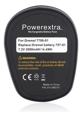 Powerextra 7.2 Voltios 2000mah Bateria Para Dremel Multipro 6