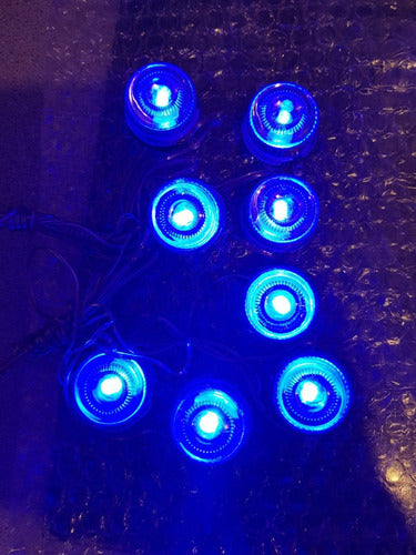 Tiras Led (x2) Bajo Auto Tunning Adhesivas 2,3 Metros Azul 5