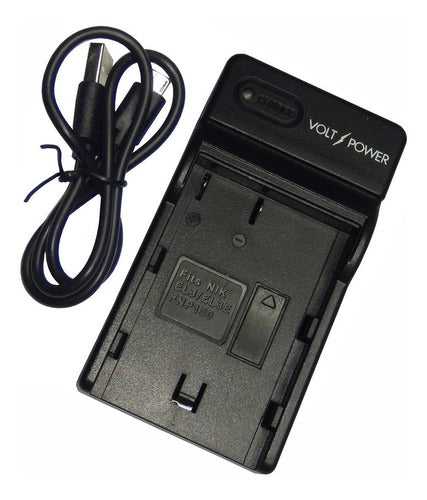 Cargador De Bateria 220v P/ Nikon En-el3e D70 D100 D300 D900 1