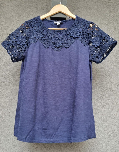 Anaandi Imported Broderie Short Sleeve Blouse Plus Size 8