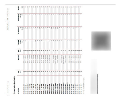 Schaffner Choke Modo Común Ev28-1,0-02-36m 2