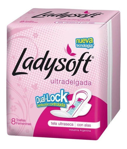 Pack of 24 Units Feminine Ultra Dsec 8 Unscented Ladysoft Towels 0