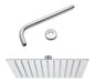 Square Rain Shower Stainless Steel 20x20cm + 35cm Arm 4