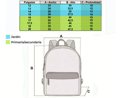 Mochila 17  Espalda Portanotebook Unicornio Klub Mode 1