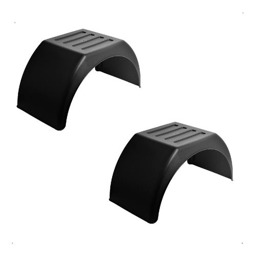 Lago Italia Universal Rear Mud Flap Set for 17.5 Dual Wheel Pickup Truck 0