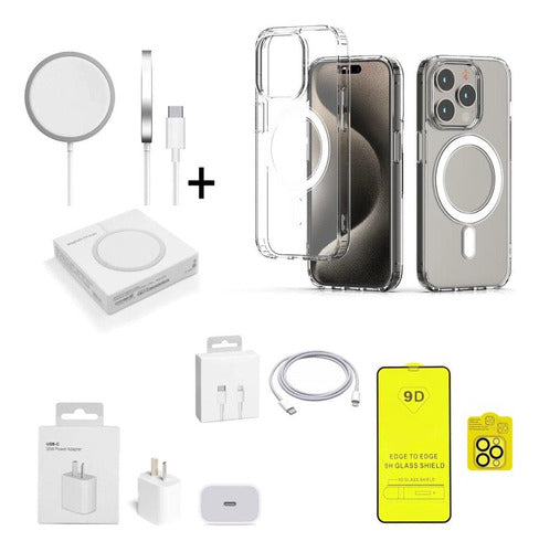 iCommerce Baires Magnetic Case Kit + Charger + Adapter + Cable + Protectors 2