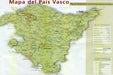 Mapa Del País Vasco España Comunidad - Lámina 45x30 Cm. 1