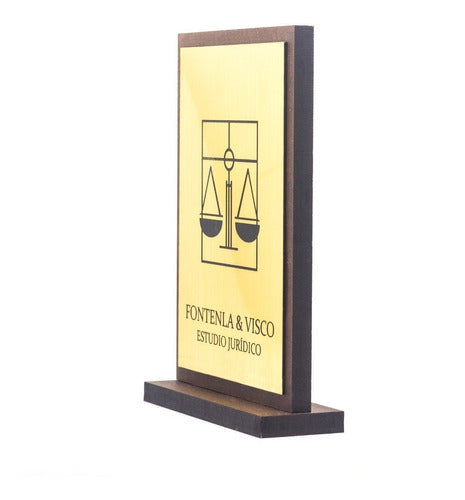 Premio Reconocimiento Placa Simil Bronce Acero 11x16 2