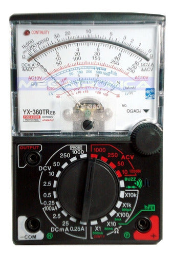 VT Multimetro Tester Analogico Con Puntas YX-360TR EB Excelente 0