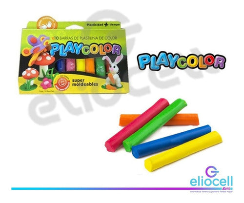 PlayColor Non-Toxic School Modeling Clay Box X 10 Colors 1