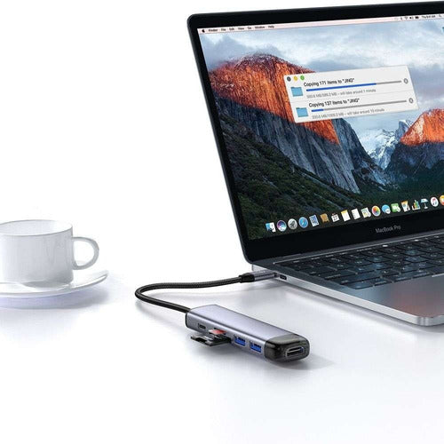 Adaptador Hub Usb-c Hdmi 4k Usb Macbook Pro Air 3