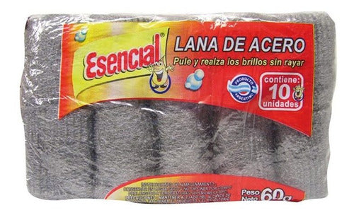 Esencial Pack of 24 Steel Wool - 60g 0