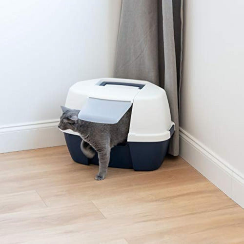 Iris Usa - Large Corner Cat Litter Box with Cover and Scoop 1