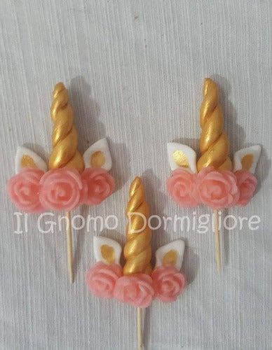 Il Gnomo Dormigliore 10 Pincho Cuerno De Unicornio Flores Ideal Cupcake 1