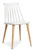 Unsi Home & Deco Windsor Style Dining Chair - White with Steel Legs 0