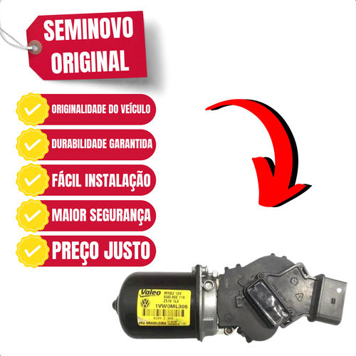 Motor Limpador Para-brisa Dianteiro Vw Gol Saveiro G5 Até G8 5