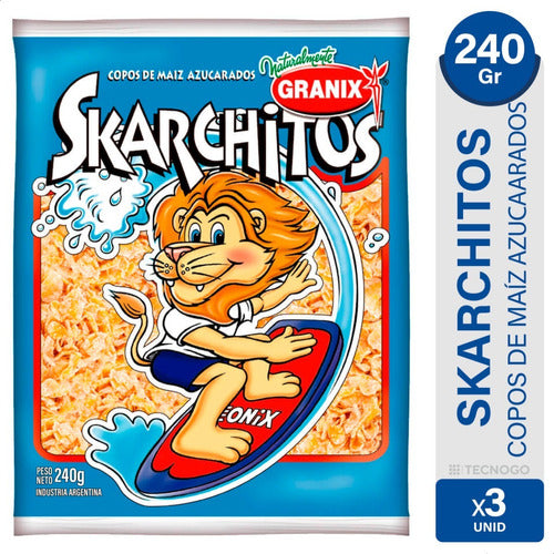 Skarchitos Sugar-coated Corn Flakes Granix - Pack of 3 0