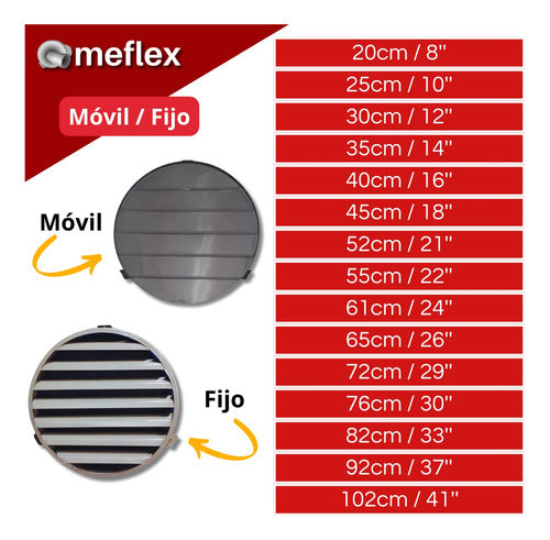 Meff Persiana Movil 250mm Hecha En Chapa 3