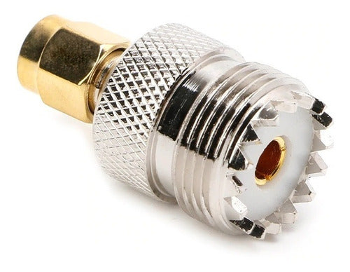 TecnoliveUSA UHF SO239 Female to SMA Male Coaxial Adapter 2