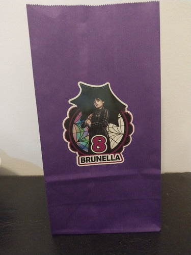 Bolsa Sorpresa Papel Personalizada Merlina X 10 Unidades 0