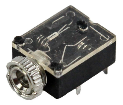 High Tec Electronica Conector Jack Mini Plug 3.5 Mm Hembra Stereo Chasis X 6 0